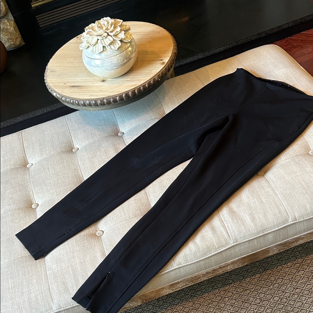 Ralph Lauren Purple Label Black Stretchy Spandex Trouser Pant
